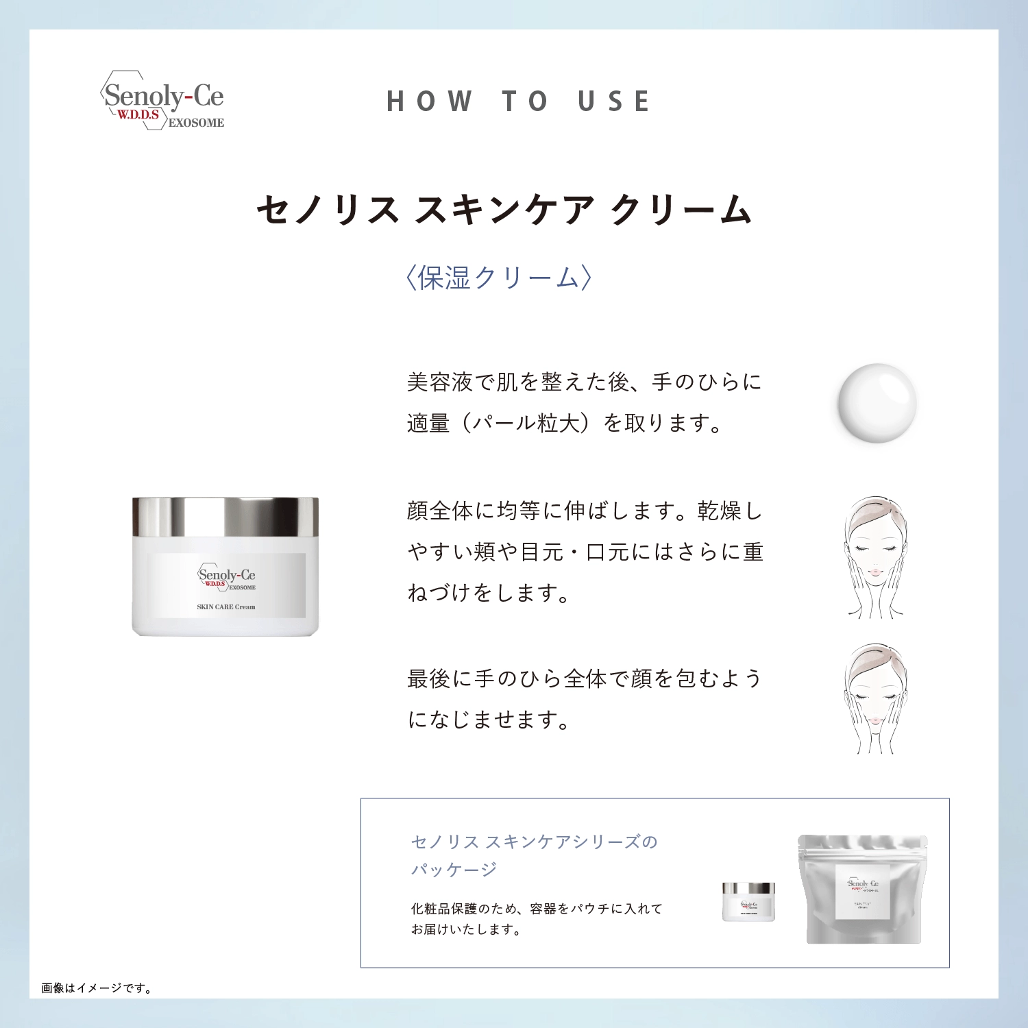 セノリス スキンケア クリーム の使い方