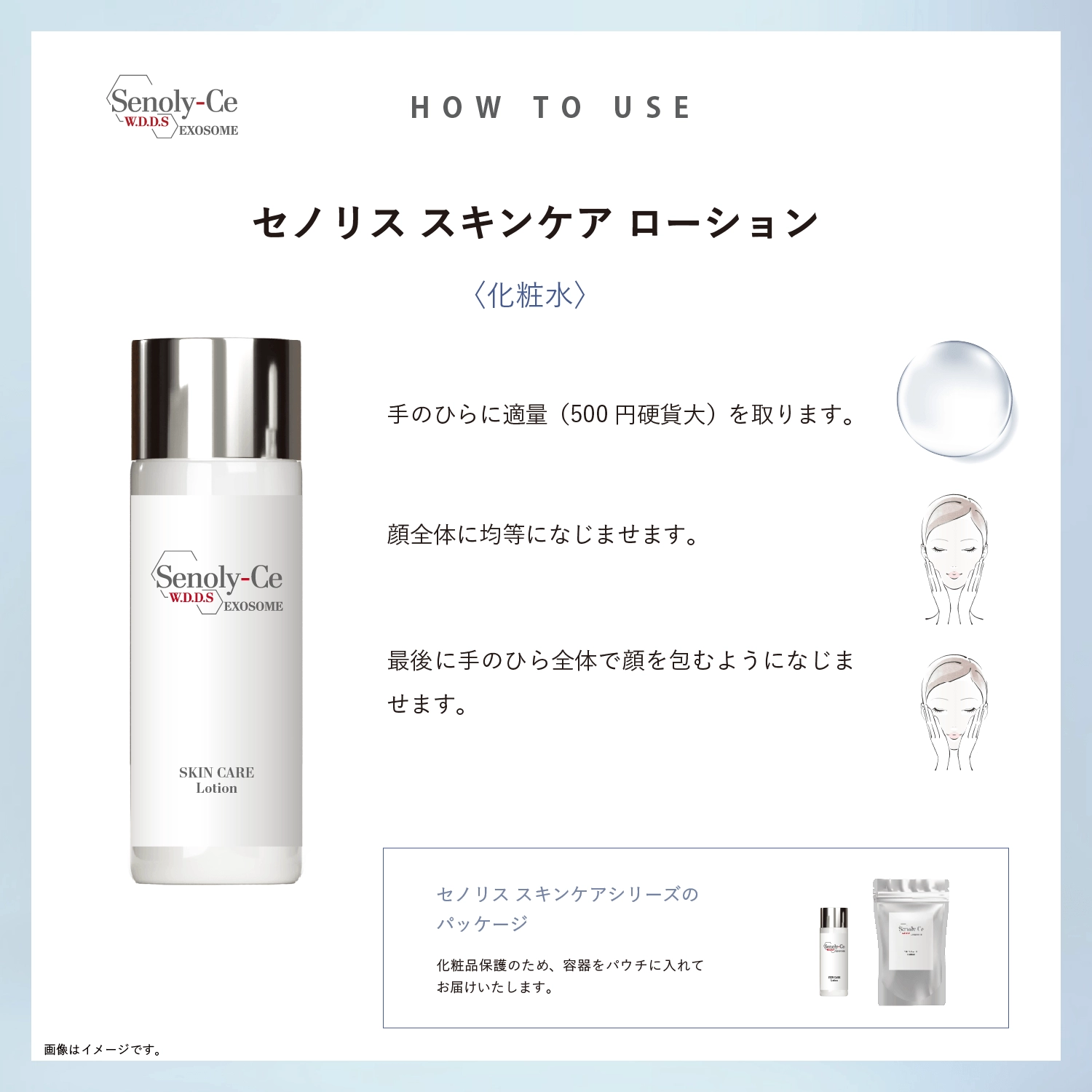 セノリス スキンケア ローション の使い方