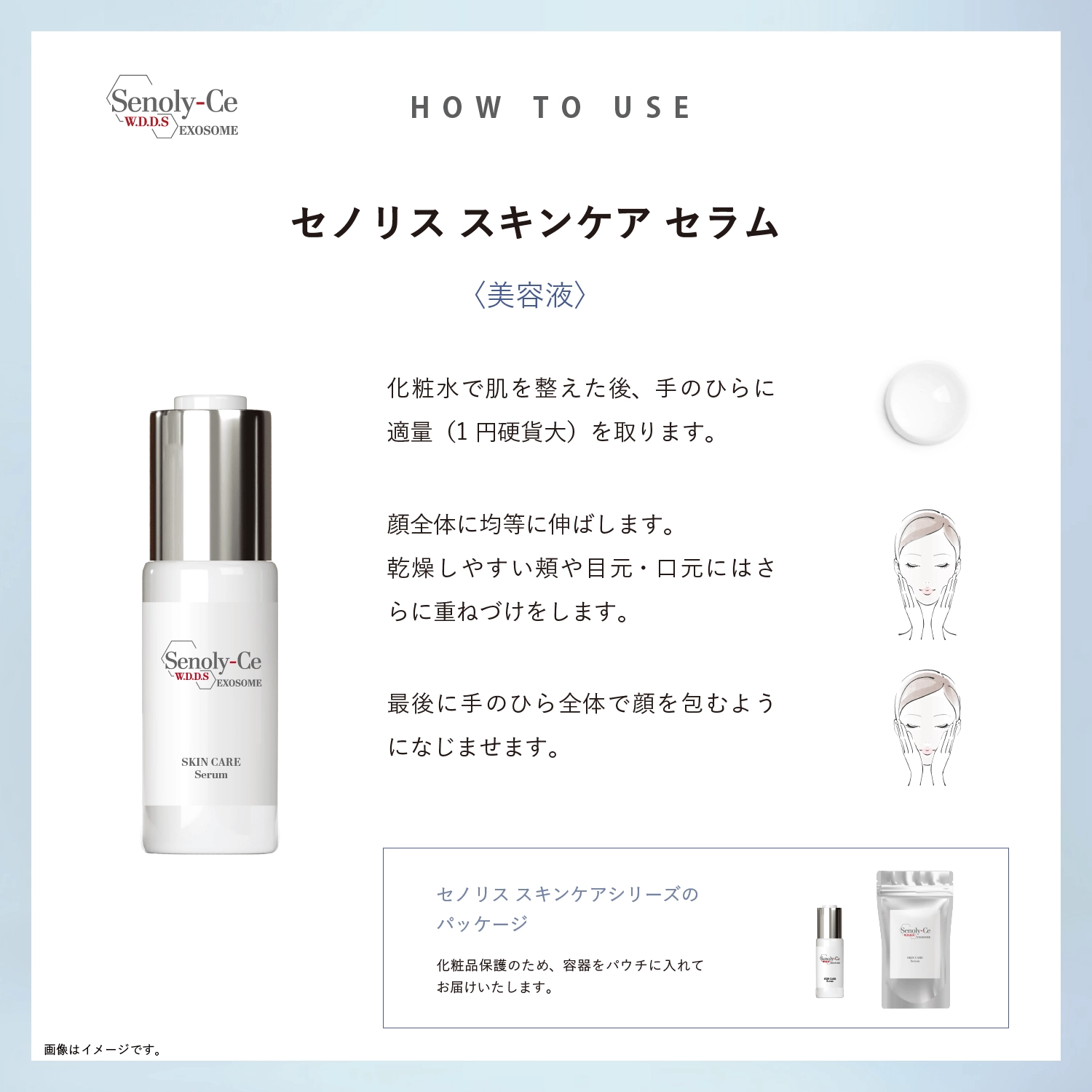 セノリス スキンケア セラム の使い方